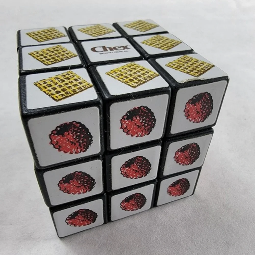 Vintage 1980s Chex Cereal Rubik's Cube Rubix Ralston Premium Promo with Box‎